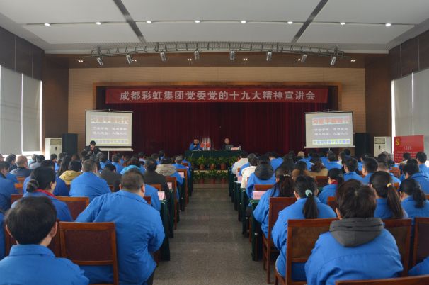 成都milan米兰(中国)体育官方网站集团党委举行党的十九大精神宣讲会