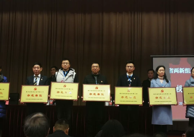 成都milan米兰(中国)体育官方网站集团荣获四川省民营企业党建工作示范单位荣誉称号