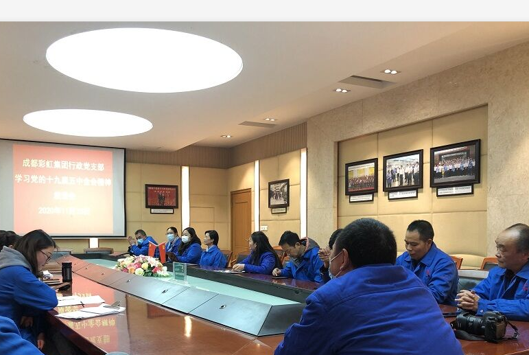 成都milan米兰(中国)体育官方网站集团行政党支部学习党的十九届五中全会精神座谈会