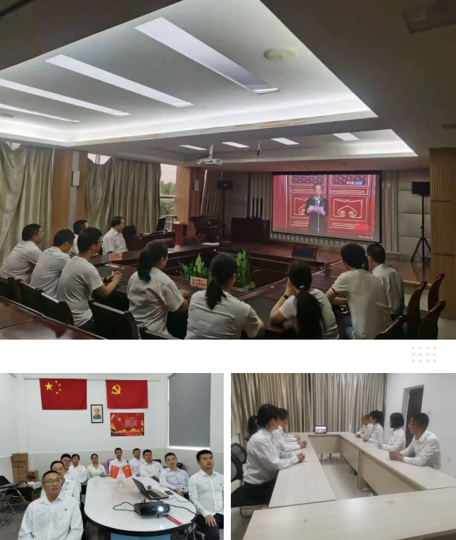 milan米兰(中国)体育官方网站集团各党支部在分会场收看庆祝中国共产党成立100周年大会